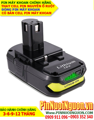 Pin máy khoan Ryobi 18V-2000mAh, thay cells pin / hàng có sẳn - bảo hành 06 tháng